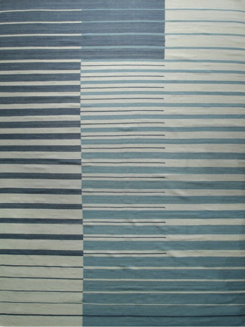 Multicolor Flatweave Wool Area Rug 4' x 6' Handmade Modern Accent
